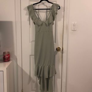 Mint Green High Low Dress
